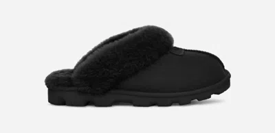 Ugg ® Women's Coquette Durable Sheepskin Slipper In Black/