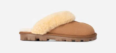 Ugg ® Women's Coquette Durable Sheepskin Slipper In Brown/