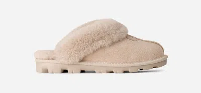 Ugg ® Women's Coquette Durable Sheepskin Slipper In Moonlight In White