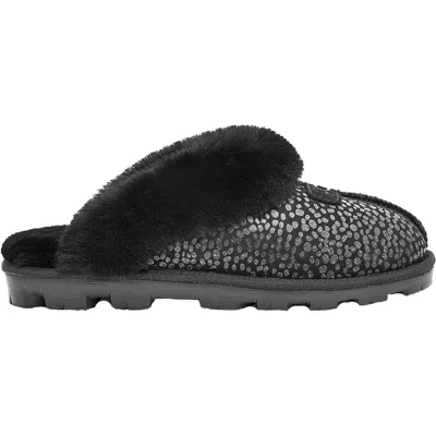 Ugg Women's Coquette Sparkle Spot Slip-on Slippers In Black
