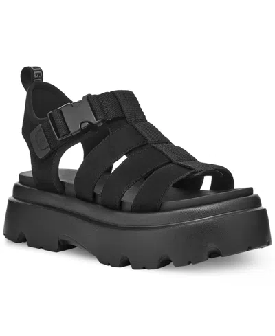 Ugg Women's Cora Buckled Strappy Platform Sandals In Black