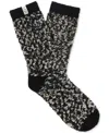 Ugg Cozy Chenille Sock In Black And Gray In Black,grey