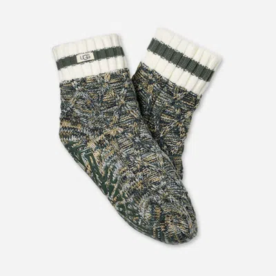 Ugg ® Women's Deedee Fleece Lined Quarter Ii Acrylic Blend In Green Stone