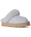 Ugg Blue Platform Slippers In Blue