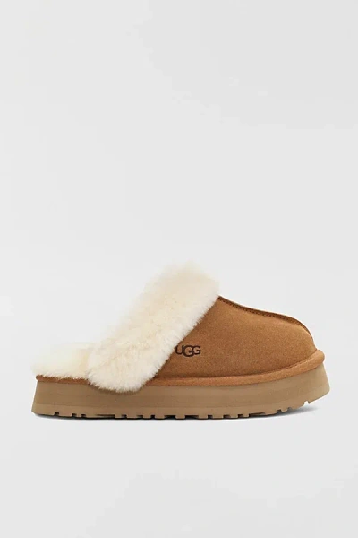 Ugg Women's Disquette Platform Slipper In Chestnut, Women's At Urban Outfitters In Brown