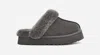 Ugg ® Women's Disquette Sheepskin Slippers In Charcoal In Black