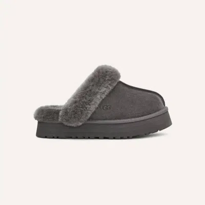 UGG WOMEN'S DISQUETTE SLIPPER IN CHARCOAL