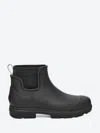 Ugg Black Droplet Ankle Rain Boots In Black