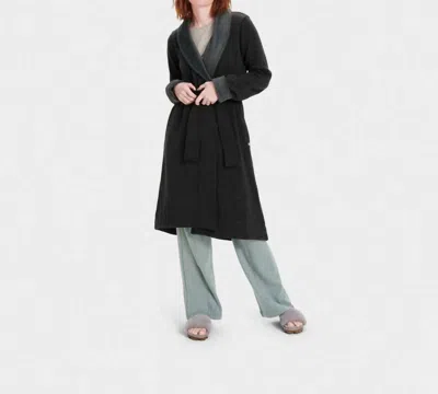 Ugg Women's Duffield Ll Robe In Black Heather