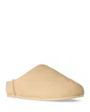 Ugg Elea Slip-on Cream Leather Slippers In Yellow