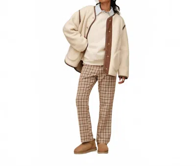 Ugg Women's Emmersyn Braid Jacket In Cream In Brown