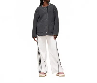 UGG WOMEN'S EMMERSYN UGGBRAID JACKET IN DARK ASH
