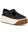 Ugg Women's Ez-duzzit T-strap Platform Flats In Black