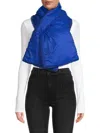 Ugg Women's Faux Fur Trim Puffer Scarf In Night Sky