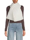 Ugg Women's Faux Fur Trim Puffer Scarf In Nimbus