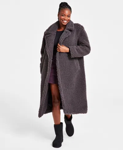 Ugg Women's Gertrude Teddy Coat In Ink Black