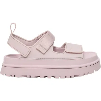 Ugg Women's Golden Glow Sandal In Bay Fog In Pink