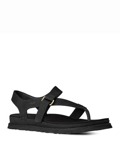 Ugg Women's Goldengaze Toe Post Sandals In Black