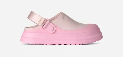 Ugg ® Women's Goldenglow Canvas Clog Shoes In Pink Diamond