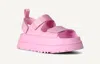 Ugg Sandals Open Toe Platform Sole Pull Tab In Pink