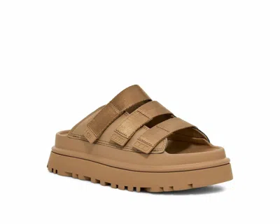 Ugg Women's Goldenglow Slide In Dark Sand In Multi