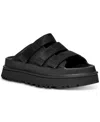 Ugg Goldenglow Logo Embossed Slides In Black
