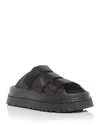 Ugg Goldenglow Logo Embossed Slides In Black
