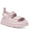Ugg Shimmering Platform Sandals Pull Tab In Bay Fog