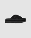 Ugg Goldenstar Crossover Slide Sandal In Black