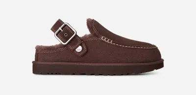 Ugg ® Women's Goldenstar Evelina Clog Sheepskin Shoes In Burnt Cedar