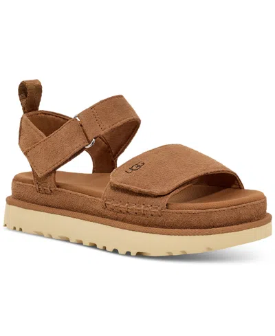 UGG WOMEN'S GOLDENSTAR FLAT PLATFORM LUG-SOLE SANDALS