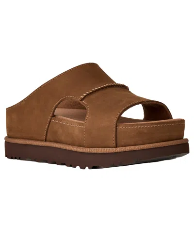 Ugg Women's Goldenstar Hi Cutout Open Toe Slide Sandals In Brown