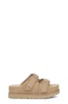 Ugg Goldenstar Hi Suede Slides Sand