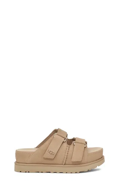 UGG WOMEN'S GOLDENSTAR HI SLIDE IN SAND