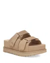 Ugg Goldenstar Hi Suede Slides Sand In Sand