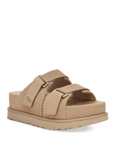 Ugg Women's Goldenstar Hi Slide Platform Sandals In Brown