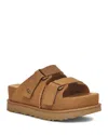 Ugg Goldenstar Hi Slide Slipper-mule In Leather Color Suede In Che