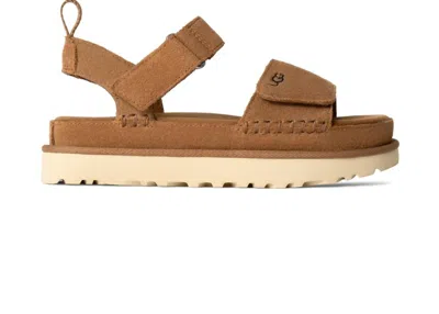 Ugg Women's Goldenstar Sandals In Chestnut In Brown