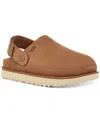 Ugg Goldenstar Suede Clogs In Chestnut
