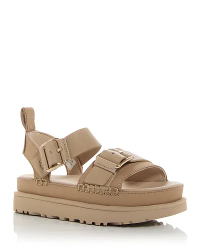 Ugg Women's Goldenstar Villa Platform Sandals In Mustard Seed