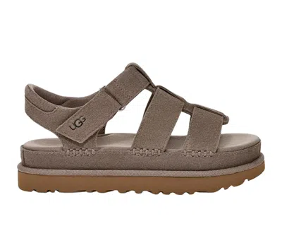 Ugg Women's Goldstar Sandal In Smoke Plume In Brown