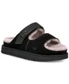 Ugg Women's Greenport Cozy Slide Sandals In Black