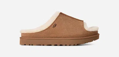 Ugg ® Women's Greenport Slide Sheepskin Slippers In Chestnut In Brown