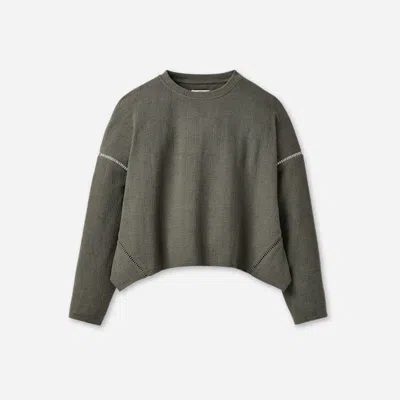 Ugg ® Women's Hayvie Crewneck Tops In Green Grey In Brown