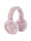 Ugg Women's Iconic Embroidery Earmuffs In Ashen Rose In Pink