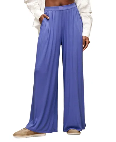 Ugg Women's Imogen Wide-leg Rib Pants In Grey