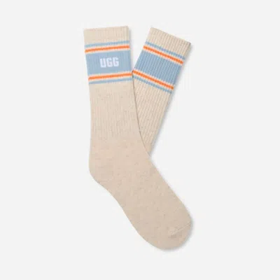 Ugg ® Women's Jedlyn Varsity Crew In Nimbus Heather/clear Sapphire In Brown