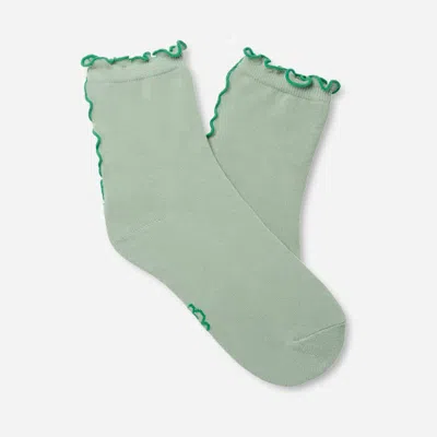Ugg ® Women's Karsyn Lettuce Edge Quarter Ii Cotton In Artichoke/hummingbird In Neutral