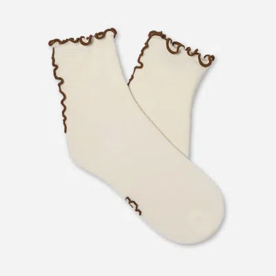 Ugg ® Women's Karsyn Lettuce Edge Quarter Ii Cotton In Vanille/chestnut In Multi