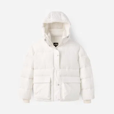 Ugg ® Women's Kennedey Puffer Jacket Polyester In Nimbus In White